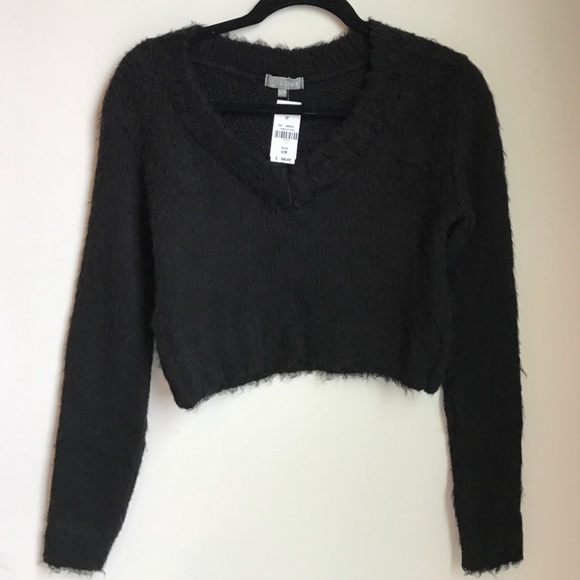 LF Fuzzy V Neck Sweater - Picture 3 of 4